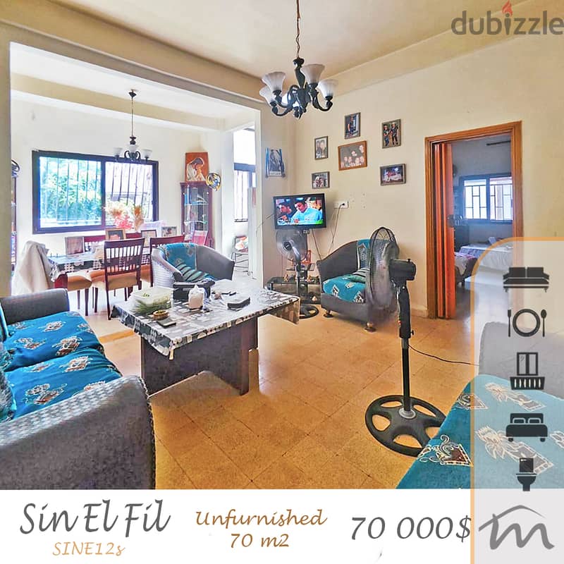 Sin El Fil | Solar System | Catchy Rental Investment | 1 Bedroom Apart 0