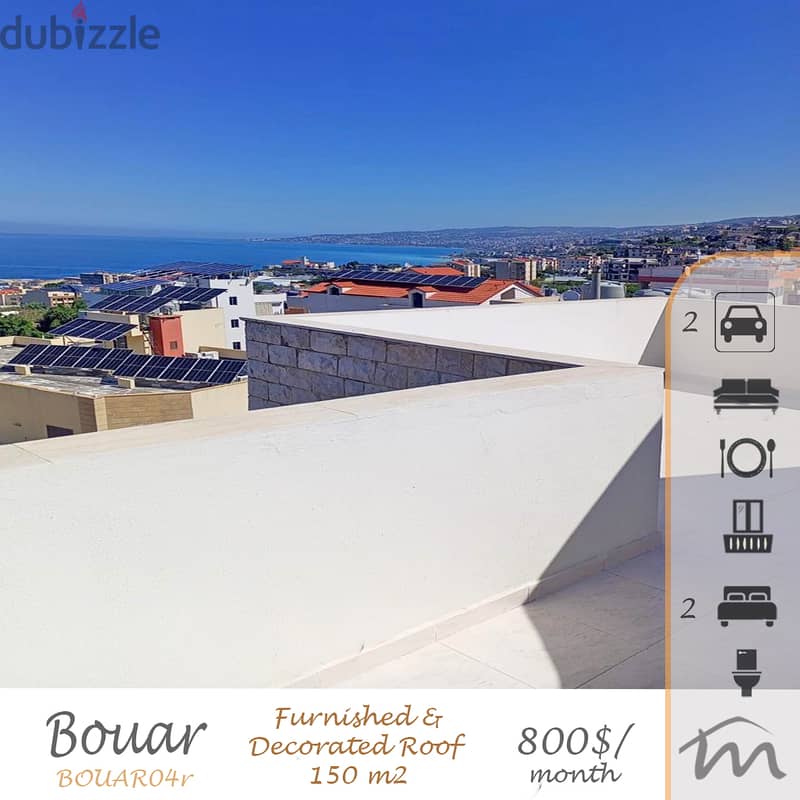 Bouar | MONTHLY PAYMENTS | Furnished 150m² Rooftop w/ Terrace | Catch 0