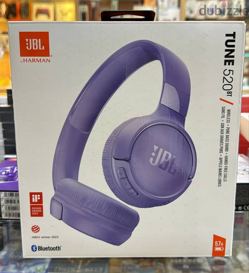 Jbl tune 520bt purple original and brand new offer 0