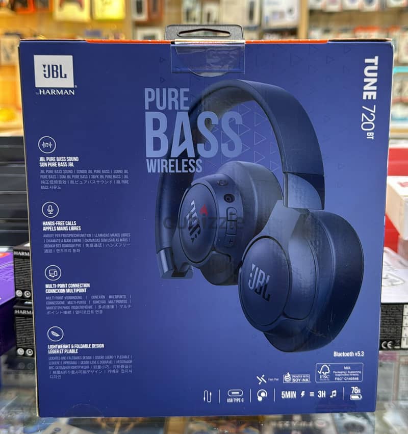 Jbl Tune 720bt blue 1