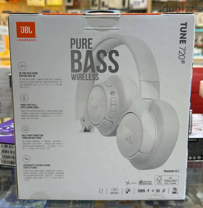 Jbl Tune 720bt white amazing & new price 1