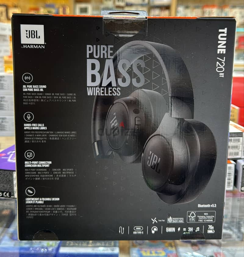 Jbl Tune 720bt black original & good price 1