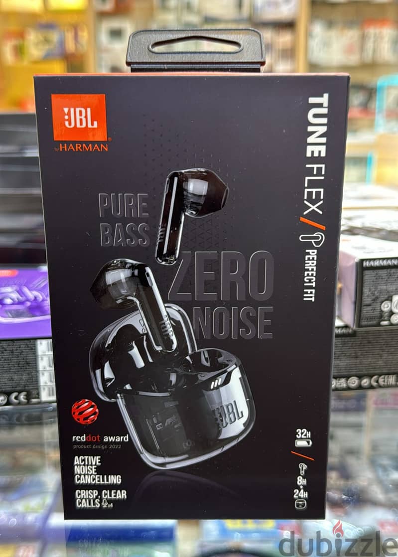 Jbl tune flex ghost black 0