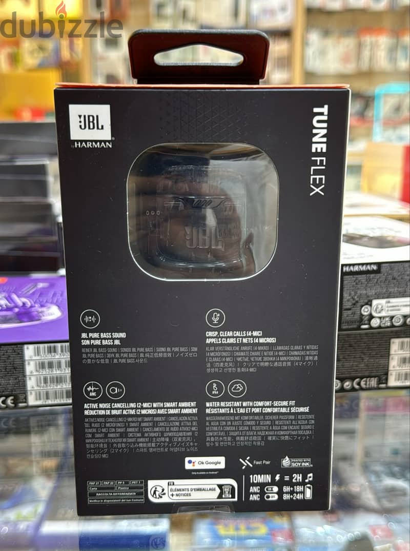 Jbl tune flex ghost black 1