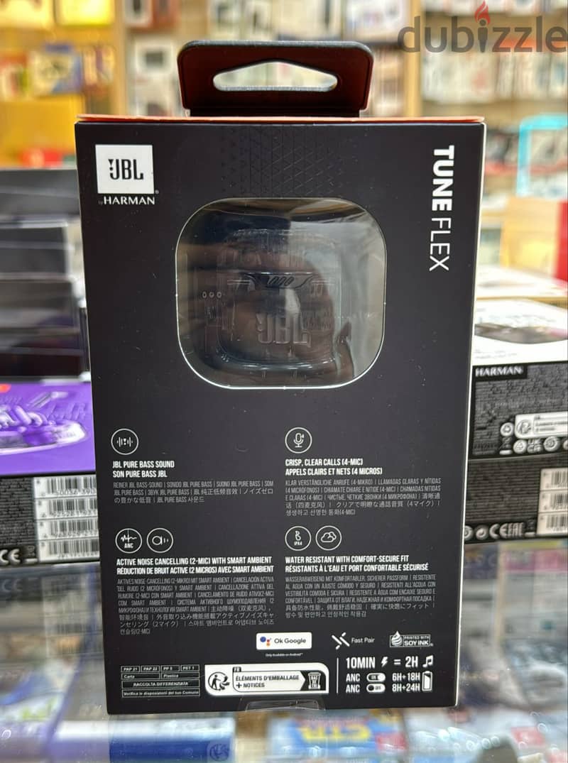 Jbl tune flex ghost black original & new price 1