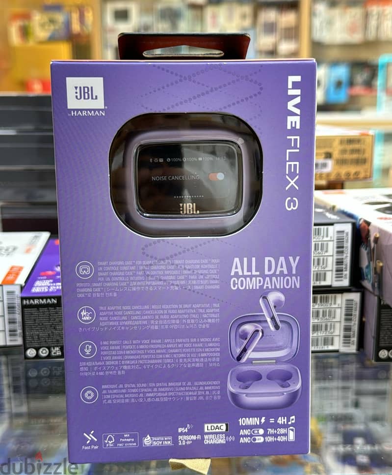 Jbl Live Flex 3 purple original & new price 1