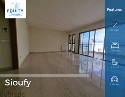 240 SQM Apartement For Sale in Sioufy شقة للبيع في سيوفي #JZ90224