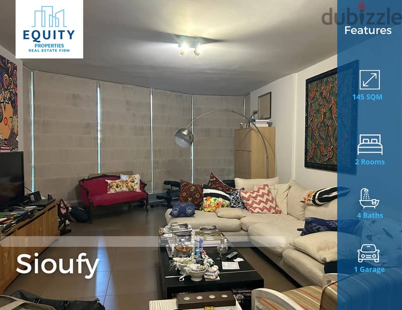 145 SQM Apartment For Sale In Sioufy شقة للبيع في السيوفي #JZ90424 0