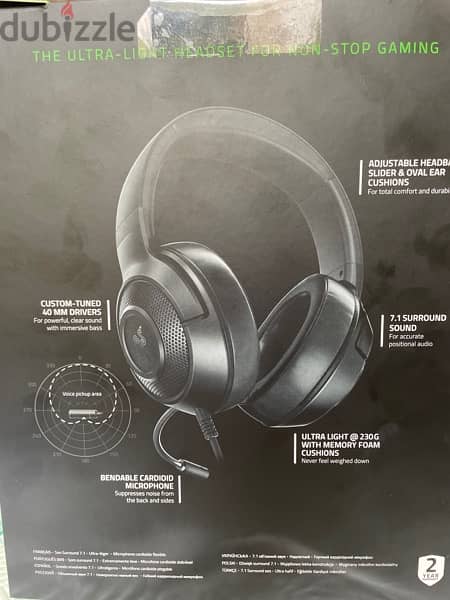 Razor Kraken X Lite Headset BRAND *NEW* 1