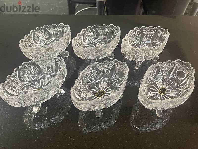 crystal bowl set of 6 pcs 1