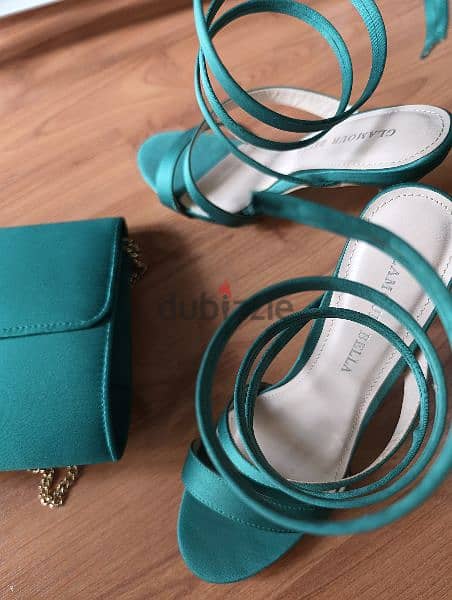 shoes and bag color green size 36 3