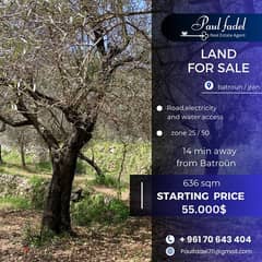 land for sale located batroun ( 14 min away ) 0