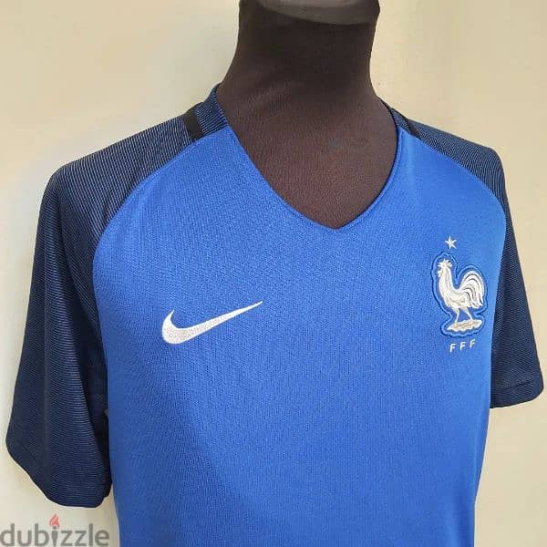 Original "France" Blue 2016/2017 Euro Home Jersey Size Men's Medium 2