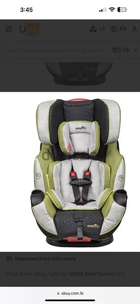 Evenflo Symphony Elite All-in-One Convertible Car Seat 1