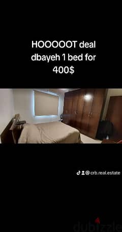 dbayeh 1 bed apa furnished for rent 400$ 0