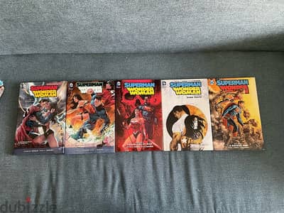 Superman Wonder Woman Hardcover Comic Books - Full Collection V 1 to 5