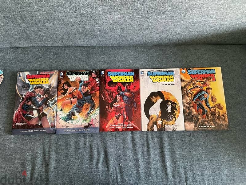 Superman Wonder Woman Hardcover Comic Books - Full Collection V 1 to 5 0