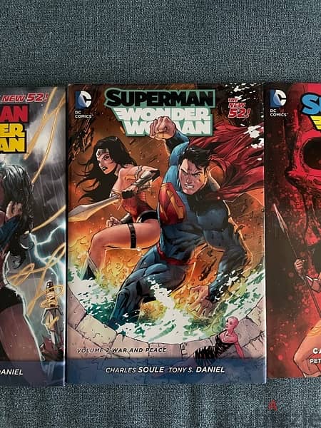 Superman Wonder Woman Hardcover Comic Books - Full Collection V 1 to 5 2