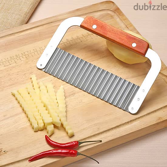 Crinkle Potato Cutter, Wavy Chopper Knife 3