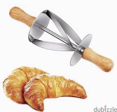 Croissant Maker Stainless Steel Roller Slices Perfect Shaped Pastry 0