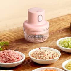 Electric Garlic Chopper Mini Food Processor USB Rechargeable Wireless