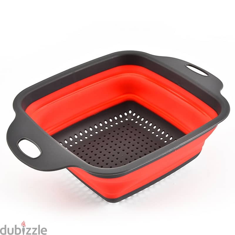 Foldable Drain Multipurpose Basket (Square) 1