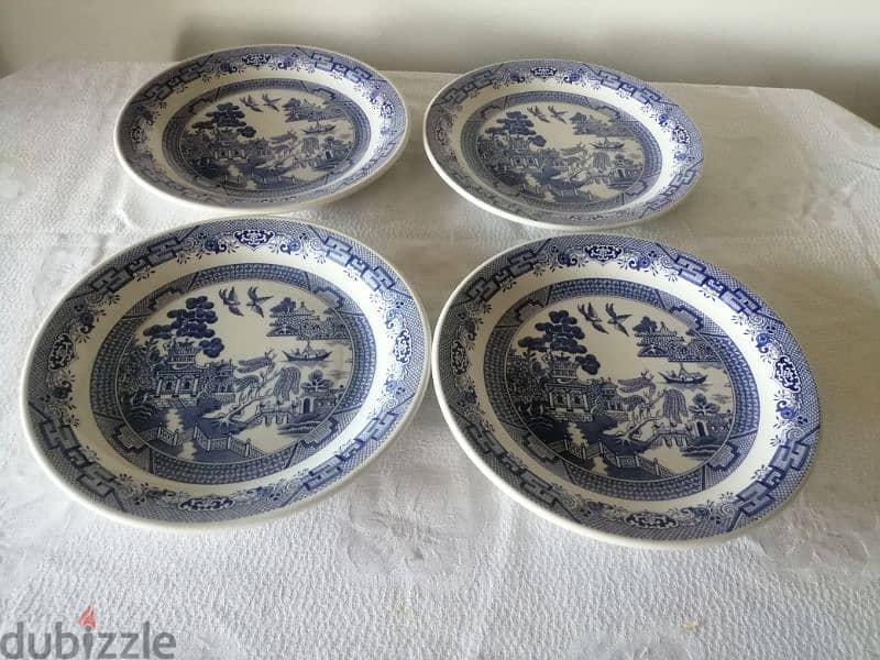 Blue Willow plates 3