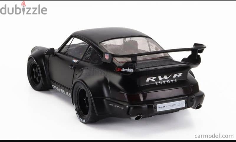 Porsche 964 RWB (Darth Vader) 2016 diecast car model 1;18. 2