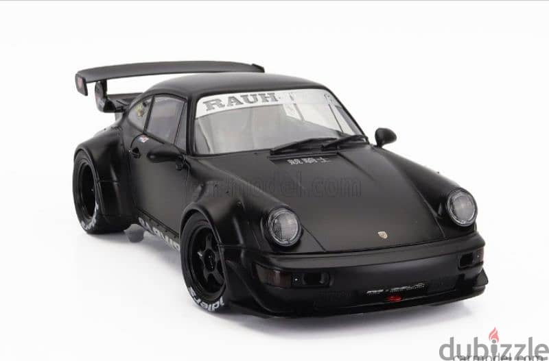 Porsche 964 RWB (Darth Vader) 2016 diecast car model 1;18. 3