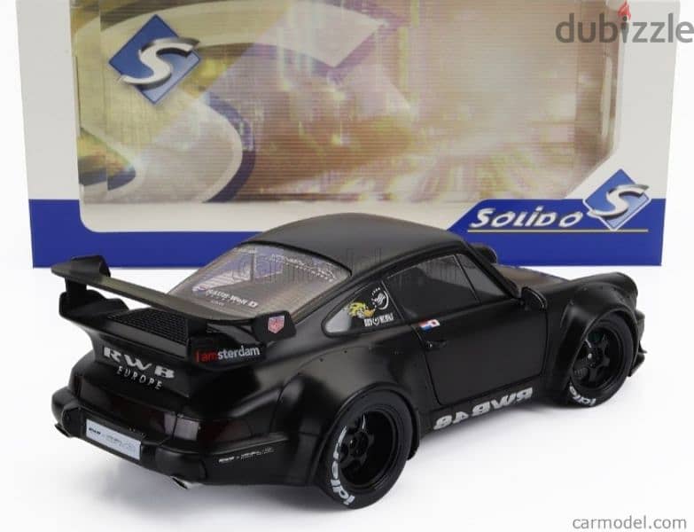 Porsche 964 RWB (Darth Vader) 2016 diecast car model 1;18. 4