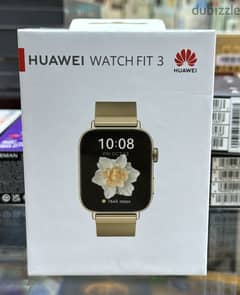 Huawei watch Fit 3 Gold Milanese Strap exclusive & new offer