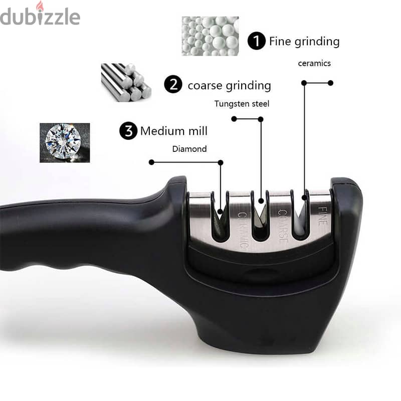 Kitchen Knife Accessories: 3-Stage Knife Sharpener Helps Repair 1