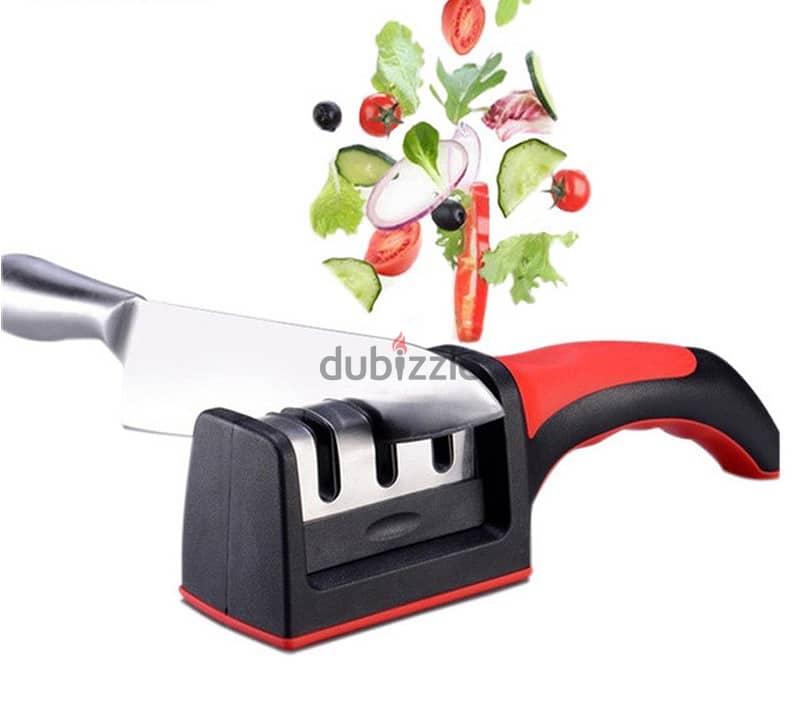 Kitchen Knife Accessories: 3-Stage Knife Sharpener Helps Repair 3