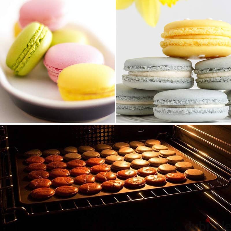 Macaron Silicone Baking Mat, Macaron Mat Almond muffin chocolate chip 2