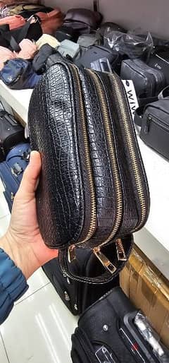 Leather Hand Bag Black authentic 0