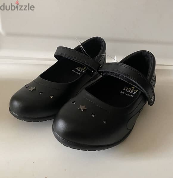 school shoes for girl; size 34, leather حذاء للاطفال 4