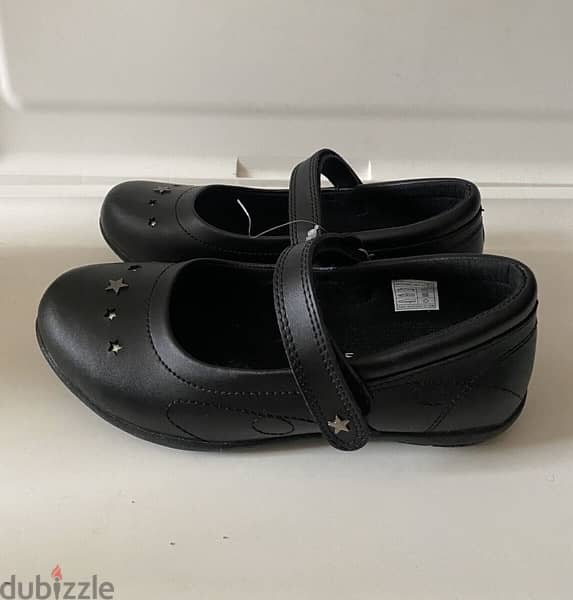 school shoes for girl; size 34, leather حذاء للاطفال 6