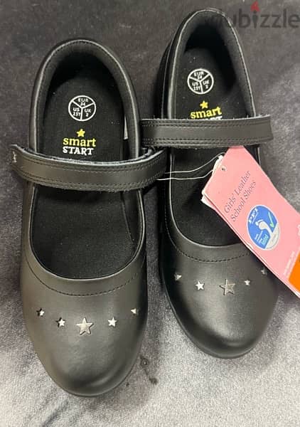 school shoes for girl; size 34, leather حذاء للاطفال 2