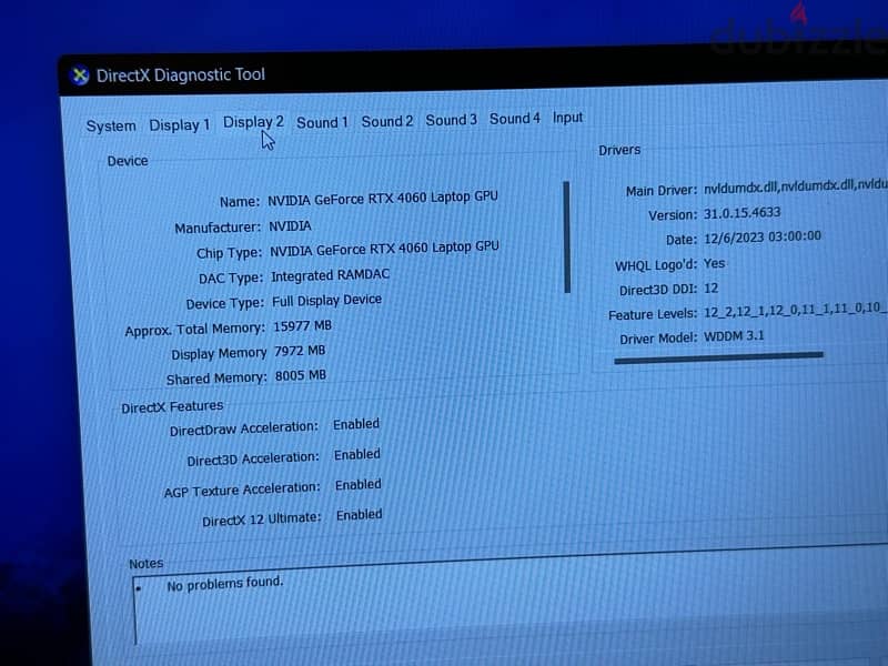 ASUS TUF F15 i7-12th RTX 4060- In Warranty - Like New 7