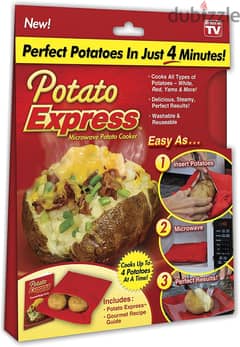 Microwave Cooker, Perfect Potatoes in Just 4 Minutes