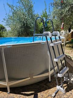 Pool INTEX, 8592 Liter, Filter Pump and Ladder 0