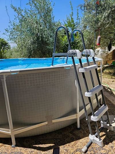 Pool INTEX, 8592 Liter, Filter Pump and Ladder