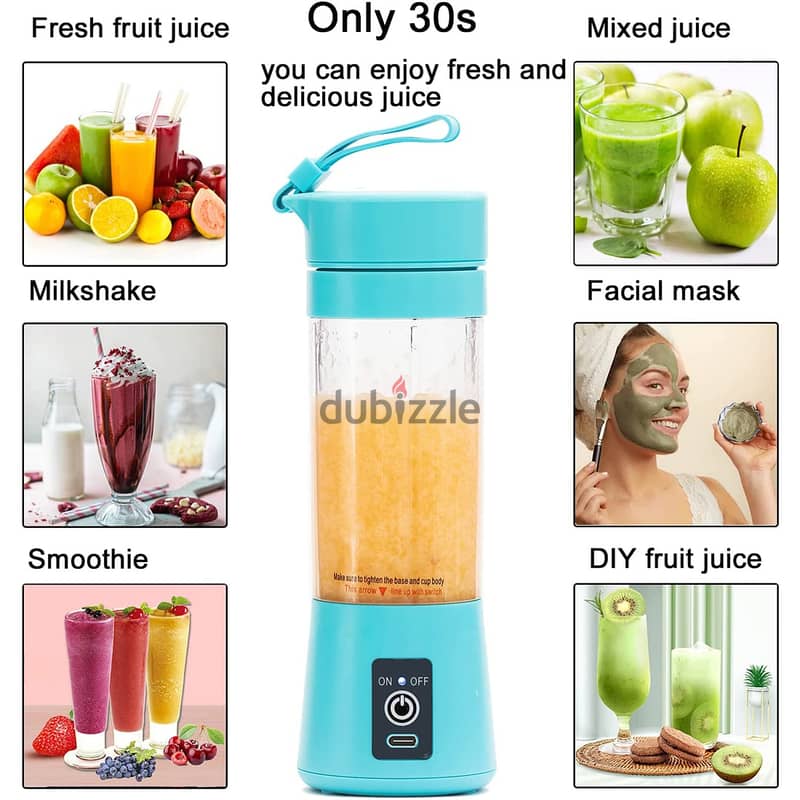 Portable Blender, Personal Size Blender Juicer Cup, Smoothies and Sha 6