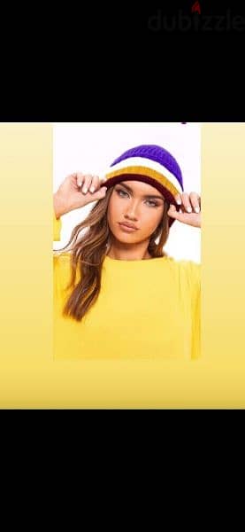 wool purple yellow hat  1=7$ or 3=15$ 6