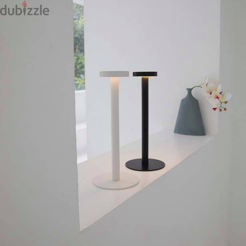 Modern Table Lamp, 2-Level LED Light, Aluminum Body 4