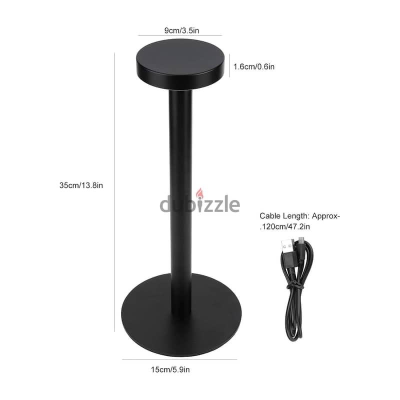 Modern Table Lamp, 2-Level LED Light, Aluminum Body 12