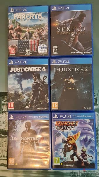 5 PS4 games + 1 game for free 0