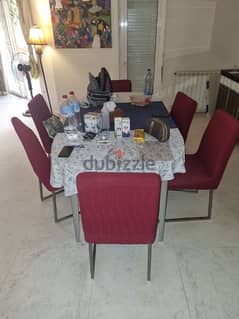 Dining table with chairs