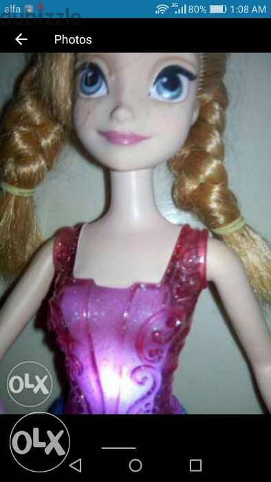 ANNA MUSICAL LIGHT MAGIC Princess as new machine dressed doll=15$ 5
