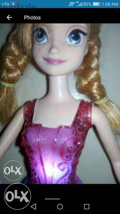 ANNA MUSICAL LIGHT MAGIC Princess as new machine dressed doll=16$ 2